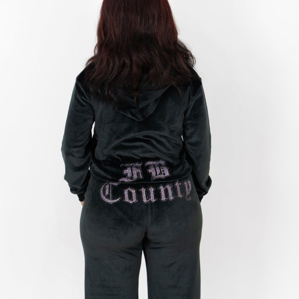 FB County Rhinestone Velour Tracksuit Discount