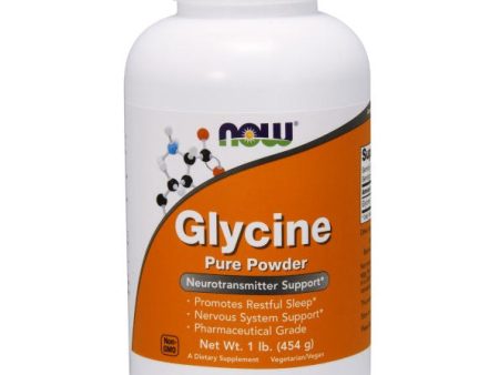 L-Glycine Powder Vegetarian 1 lb, NOW Foods Hot on Sale