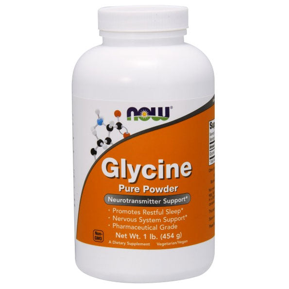 L-Glycine Powder Vegetarian 1 lb, NOW Foods Hot on Sale