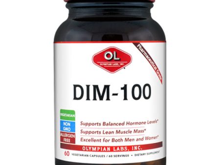 DIM (diindolylmethane) 100mg, 60 Capsules, Olympian Labs Online now