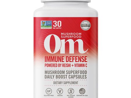 Immune Defense Mushroom Superfood Daily Boost Capsules, 90 Vegetarian Capsules, Om Organic Mushroom Nutrition on Sale