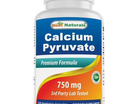 Calcium Pyruvate 750 mg, 120 Vegetarian Capsules, Best Naturals Supply