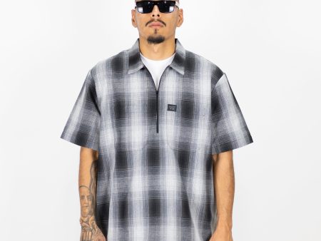 FB County Short Sleeve Checker Zip Shirt - Big & Tall Sizes Cheap