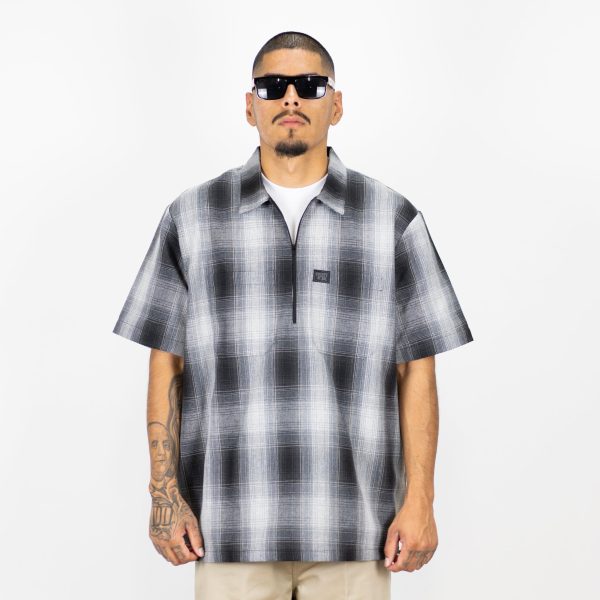 FB County Short Sleeve Checker Zip Shirt - Big & Tall Sizes Cheap