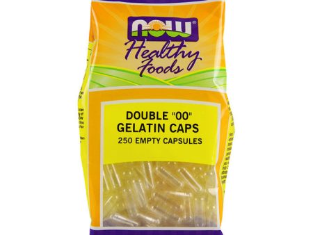 Empty Capsules Gelatin - Double 00, 250 Capsules, NOW Foods Cheap