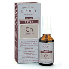 Liddell Detox Chemicals Homeopathic Spray, 1 oz Supply