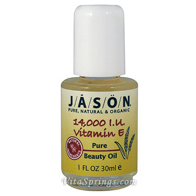 Vitamin E Oil 14,000 IU Pure Beauty Oil 1 oz, Jason Natural Online