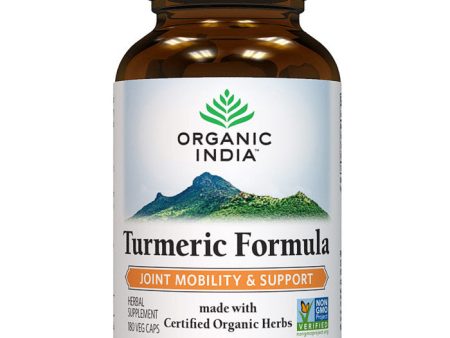 Turmeric Formula, Value Size, 180 Vegetarian Capsules, Organic India For Sale