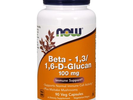 Beta 1,3 1,6- D -Glucan 100 mg, Beta-Glucan, 90 Vcaps, NOW Foods Online