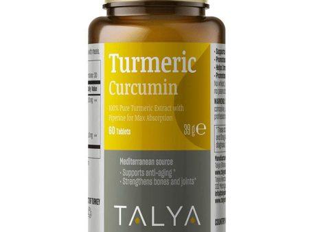 Turmeric, 60 Vegetarian Tablets, Talya Herbal Fashion