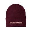 Logo Maroon Winter Beanie Fashion