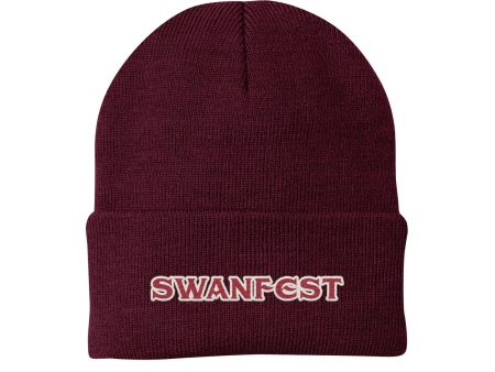 Logo Maroon Winter Beanie Fashion