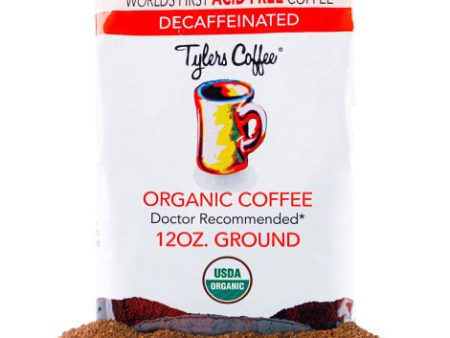 Organic Decaf Ground Acid Free Coffee, 12 oz, Tylers Coffee For Cheap