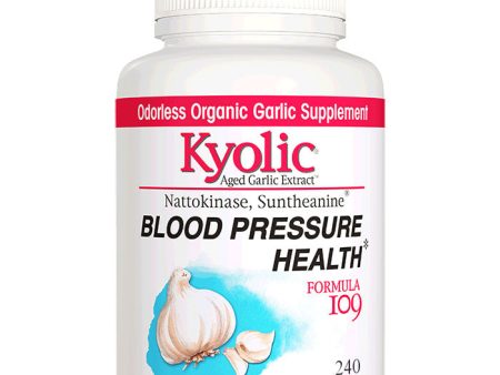 Kyolic Blood Pressure Health Formula 109, Value Size, 240 Capsules, Wakunaga Sale