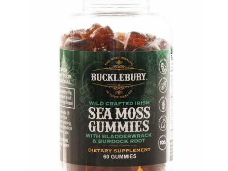 Wild Crafted Irish Sea Moss Gummies, 60 Gummies, Bucklebury Supply