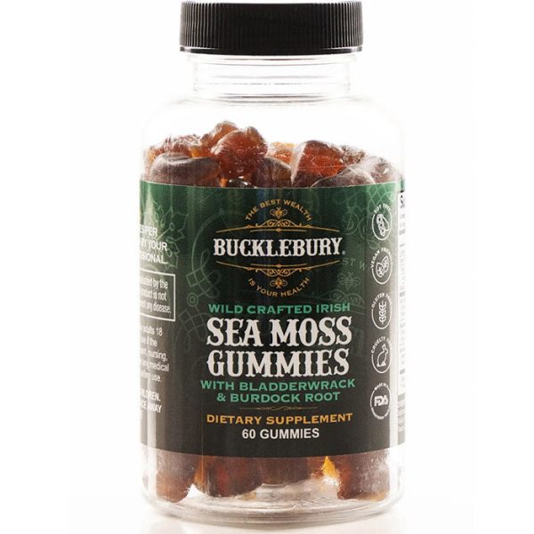 Wild Crafted Irish Sea Moss Gummies, 60 Gummies, Bucklebury Supply