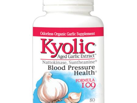 Kyolic Formula 109, Blood Pressure Health, 80 Capsules, Wakunaga Kyolic For Cheap