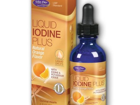 Life-Flo Liquid Iodine Plus, Natural Orange Flavor, 2 oz, LifeFlo Online