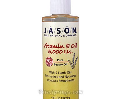 Vitamin E Oil 5000 IU Pure Beauty Oil 4 oz, Jason Natural Fashion