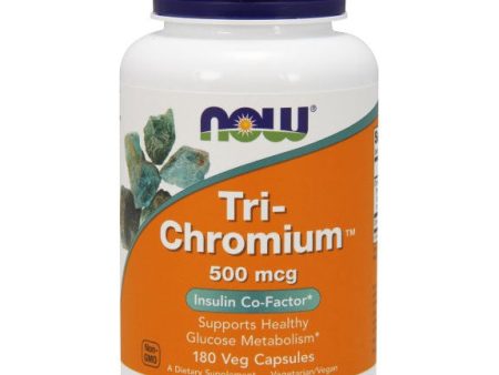 Tri-Chromium 500 mcg + Cinnamon, 180 Vcaps, NOW Foods For Discount