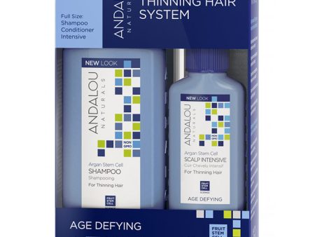 Argan Stem Cell Age Defying Thinning Hair System, 1 Kit, Andalou Naturals Discount