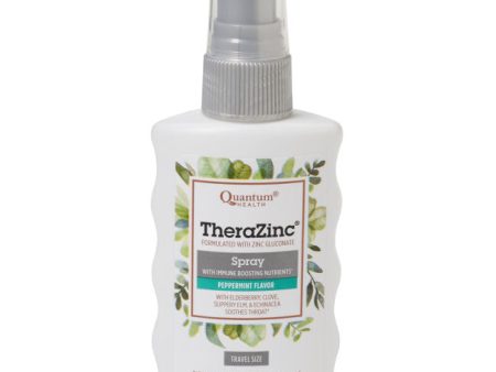 TheraZinc Oral Spray Travel Size - Peppermint Flavor, 2 oz, Quantum Health Online Hot Sale