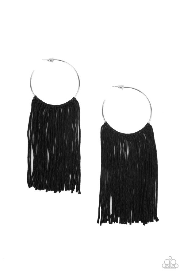 Flauntable Fringe - Black Sale