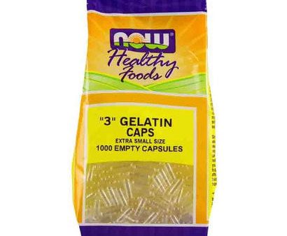 Gelatin Caps #3 - Empty Capsules, 1000 gel caps, NOW Foods on Sale