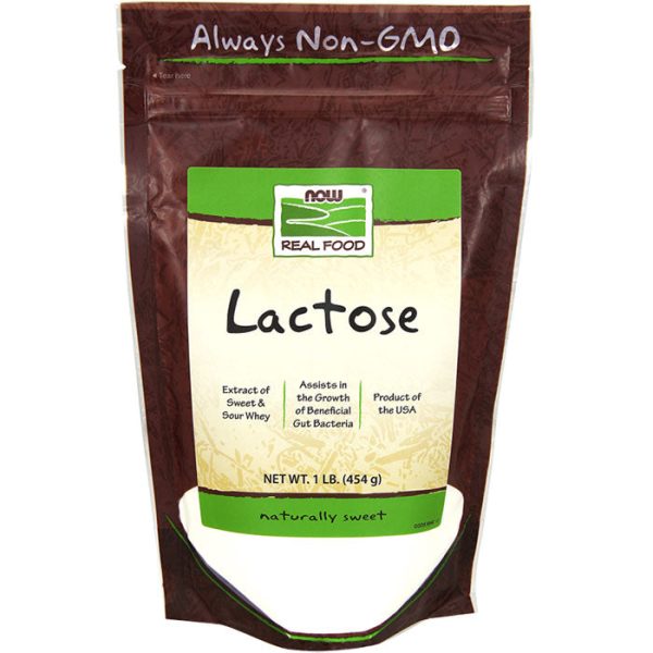 Lactose Milk Sugar, Extract of Sweet and Sour Whey, 1 lb, NOW Foods For Discount