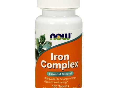 Iron Complex Vegetarian, 100 Tablets, NOW Foods Sale