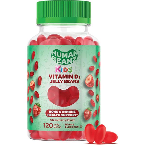 Vitamin D3 Jelly Bean Gummies for Kids, 120 Jelly Beans, Human Beanz Fashion