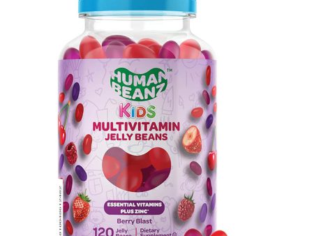 Multivitamin Jelly Bean Gummies with Zinc for Kids, 120 Jelly Beans, Human Beanz Fashion