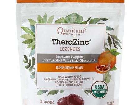 Thera Zinc Lozenges - Blood Orange, 18 Lozenges, Quantum Health Hot on Sale