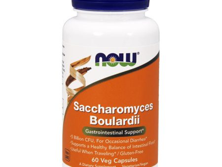 Saccharomyces Boulardii, For Occasional Diarrhea, 60 Veg Capsules, NOW Foods Fashion