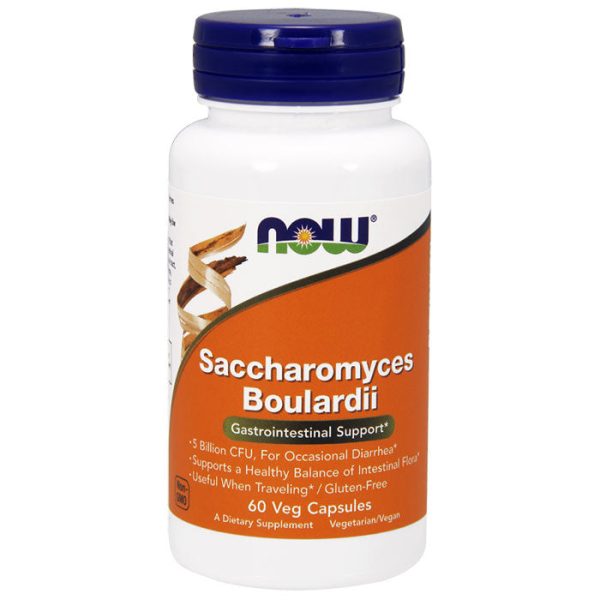 Saccharomyces Boulardii, For Occasional Diarrhea, 60 Veg Capsules, NOW Foods Fashion