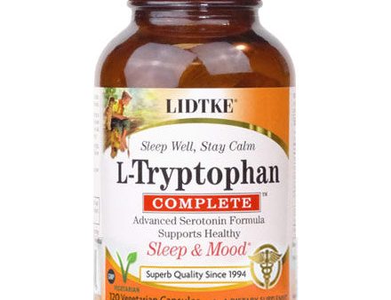 L-Tryptophan Complete, Advanced Serotonin Formula, 120 Vegetarian Capsules, Lidtke Hot on Sale