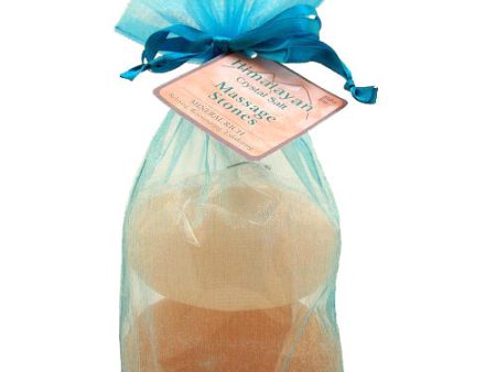 Himalayan Crystal Salt Massage Stones, 1 Pair, Aloha Bay Online Hot Sale