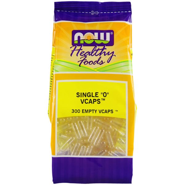 Empty Capsules Vegetarian - Single 0, 300 Veg Capsules, NOW Foods Fashion