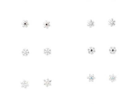 Starlet Shimmer Snowflake Earrings Hot on Sale