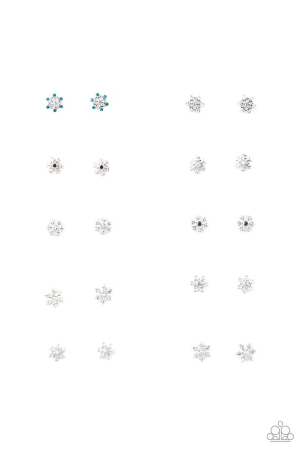 Starlet Shimmer Snowflake Earrings Hot on Sale