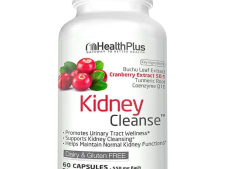 Kidney Cleanse (Kidney Cleansing), 60 Capsules, Health Plus Inc. Cheap