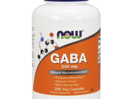 GABA 500 mg, 200 Capsules, NOW Foods Sale