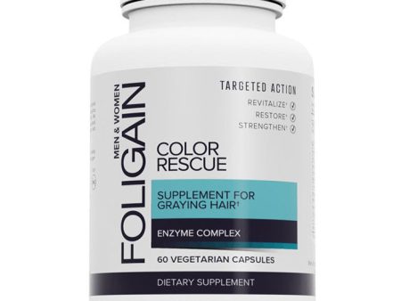 Color Rescue Supplement for Graying Hair, 60 Vegetarian Capsules, Foligain Hot on Sale