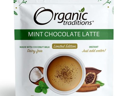 Organic Limited Edition Mint Chocolate Latte, 5.3 oz (150 g), Organic Traditions Discount