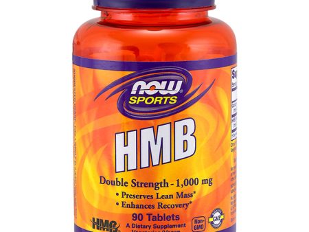 HMB 1000 mg, Double Strength, 90 Tablets, NOW Foods For Sale