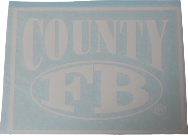 FB County Car Decals Black White Discount