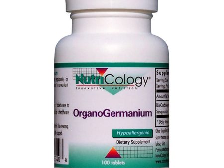 Organic Germanium 100mg 100 tabs from NutriCology Sale