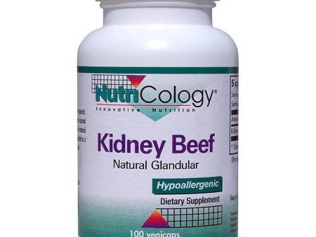 Kidney Beef Natural Glandular, 100 Capsules, NutriCology Fashion