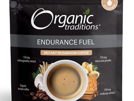 Instant Mushroom Coffee, Endurance Fuel, 5 oz (140 g), Organic Traditions Fashion