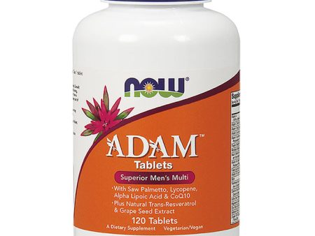 ADAM Superior Men s Multiple Vitamins, Male Multivitamin, 120 Tablets, NOW Foods For Discount